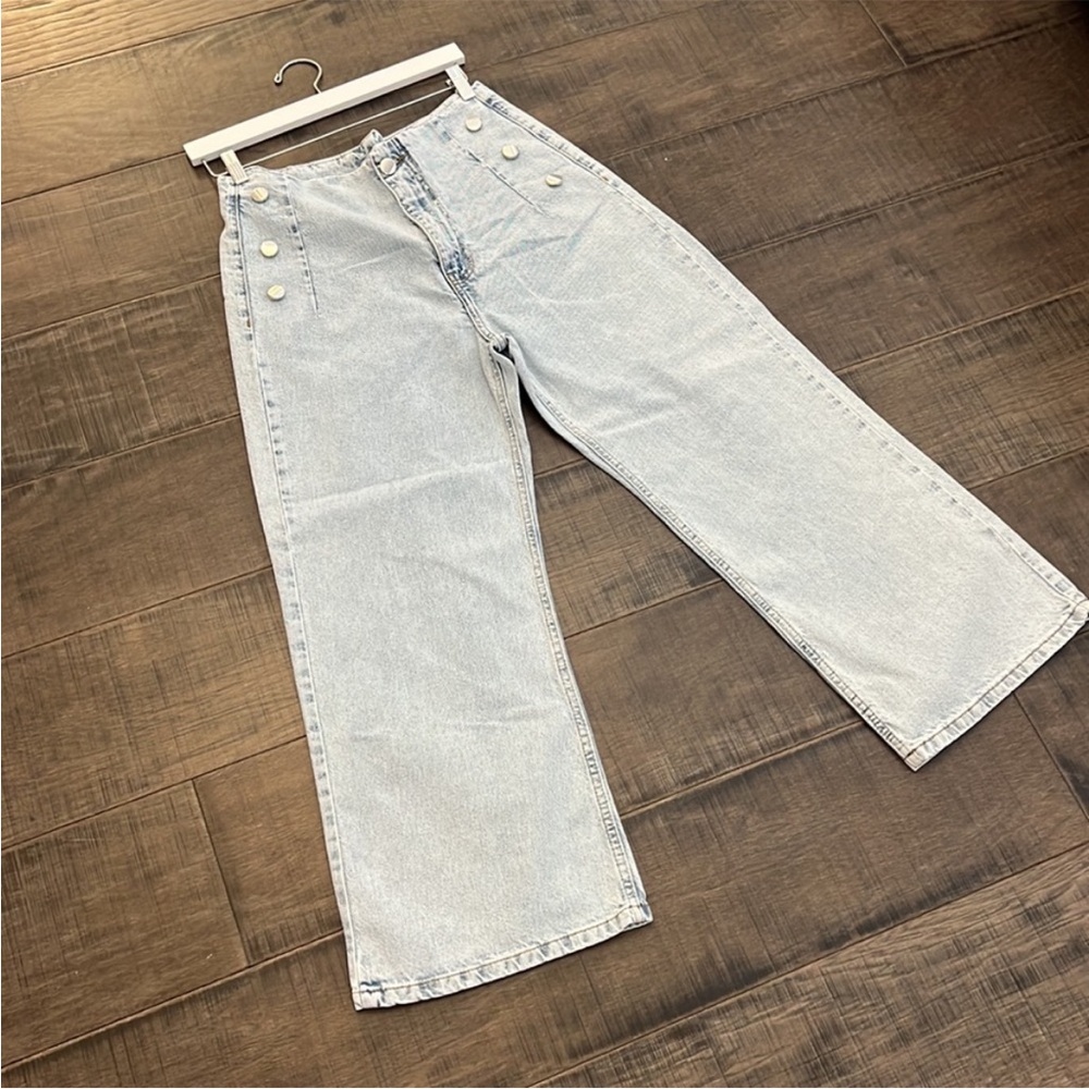 It’s Basic 1981 High Rise Cropped Wide Leg Jeans